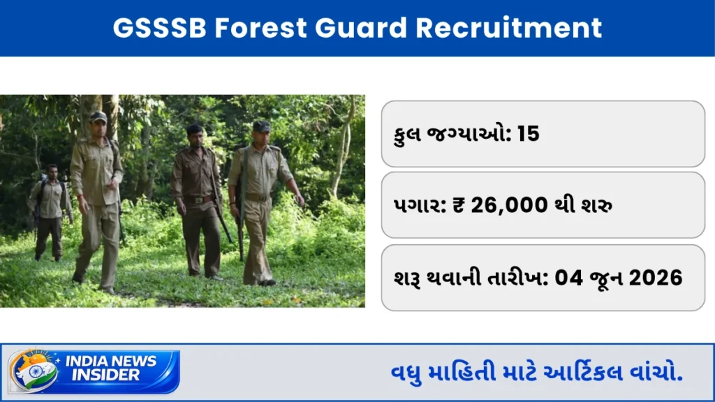 GSSSB Forest Guard Recruitment